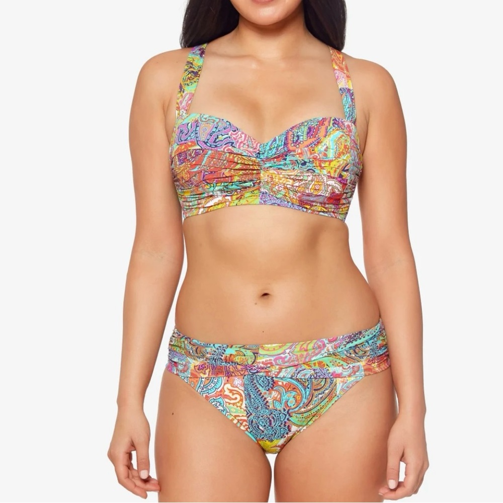 NWT Bleu Rod Beattie Bohemian Paradise Bikini 2pc Set
